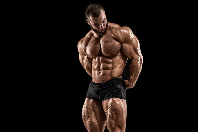 bodybuilder posing